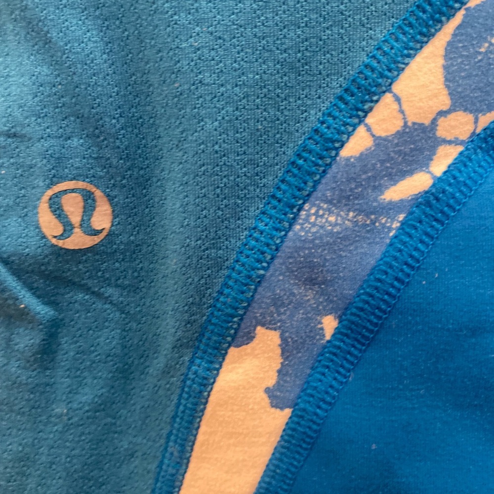Inspire leggings size 8. No flaws. Blue lattice print! - Picture 3 of 3